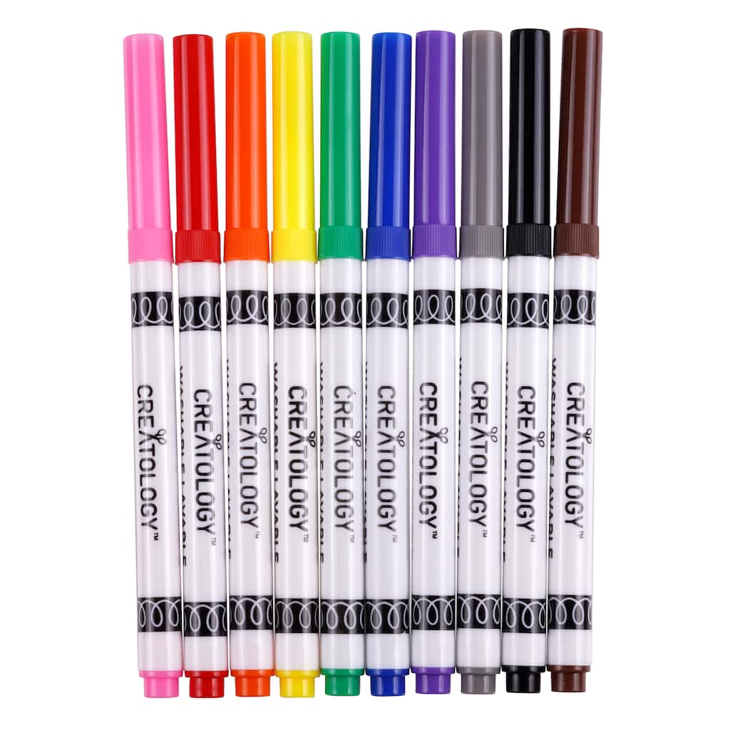 michaels.com | Primary Fine Line Washable Marker Set by Creatology®